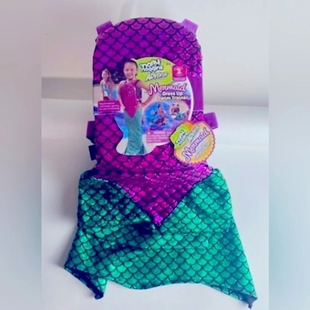 Mermaid Dress Up Swim Trainer - Purple and Green